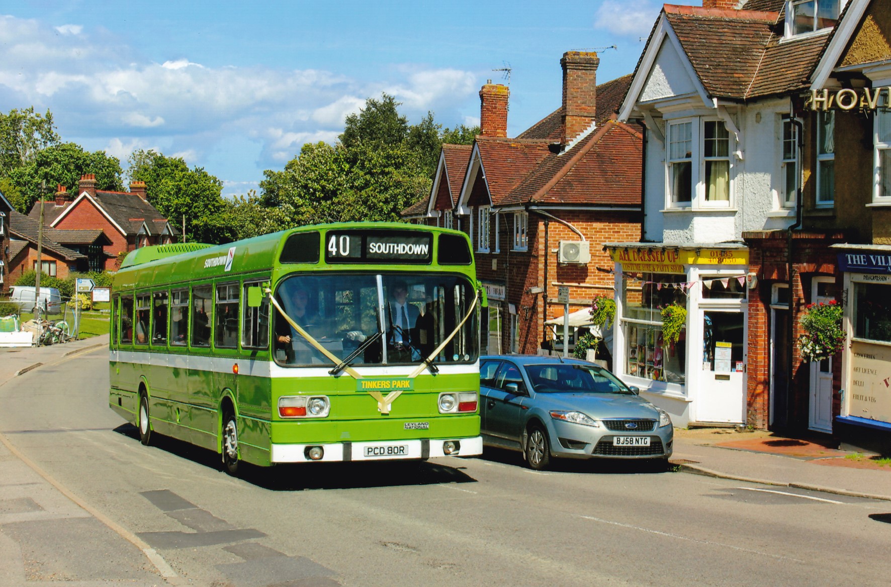 PCD80R at Tinkers Park, Hadlow Down, East Sussex bus rally on a free bus service in Horam,  August 2016